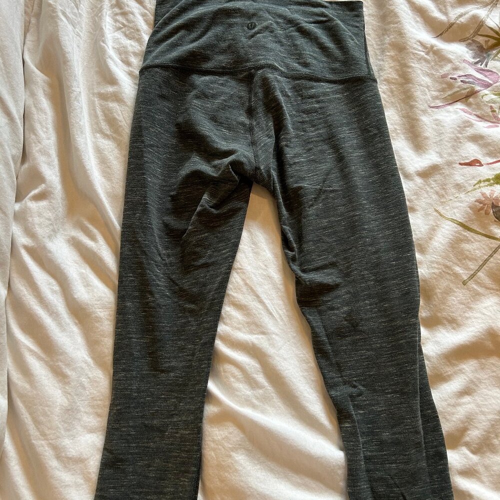 Lululemon Heathered Hunter Green Yoga Pants